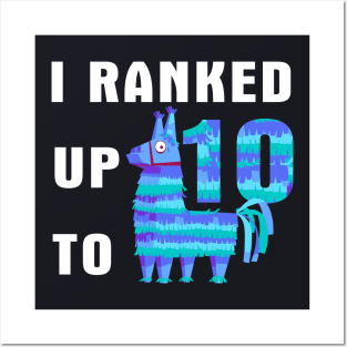 I Ranked Up To 10 Birthday Video Game Llama Posters and Art